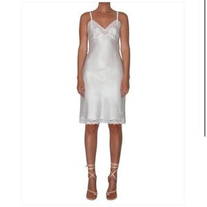 Christian Dior Midi Length Slip Dress, Ivory VINTAGE